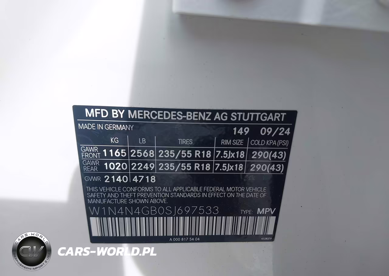 2025 Mercedes-Benz Gla 250 4Matic VIN:W1N4N4GB0SJ697533 - 9