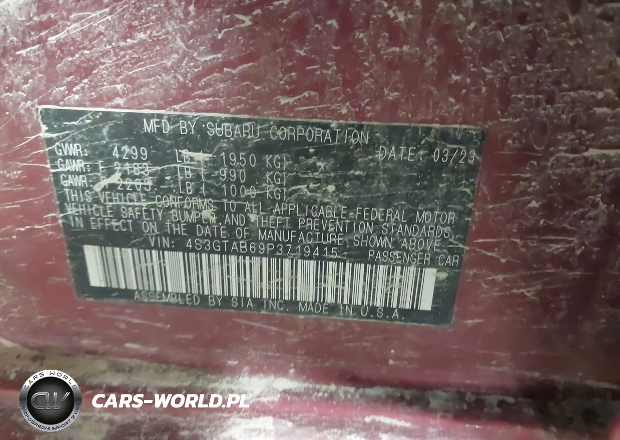 2023 Subaru Impreza Base 5-Door VIN:4S3GTAB69P3719415 - 9