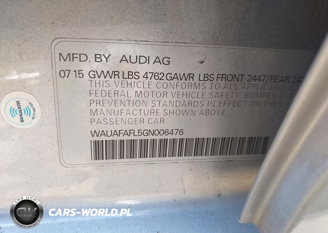 2016 Audi A4 2.0T Premium VIN:WAUAFAFL5GN006476 - 9