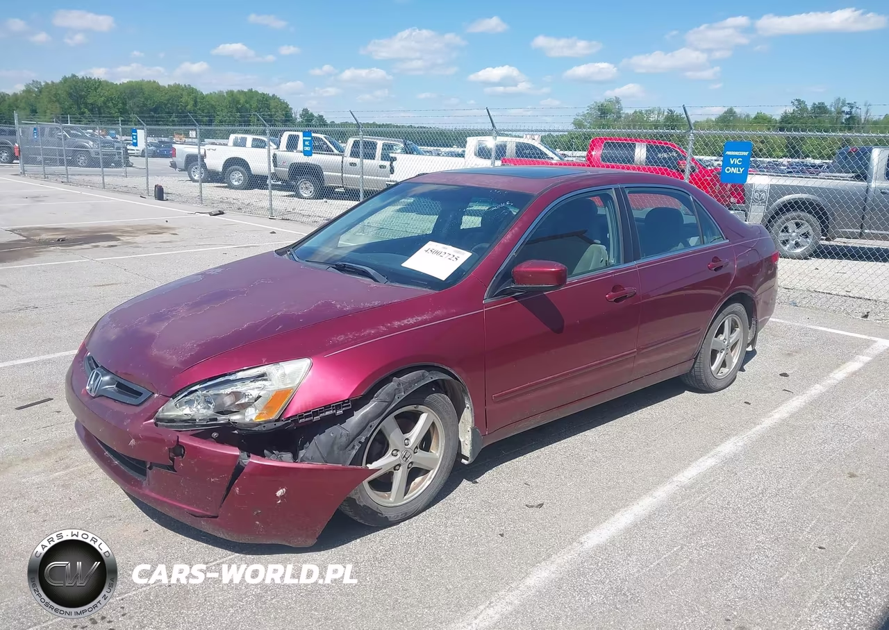 2003 Honda Accord 2.4 Ex VIN:1HGCM56673A072100 - 2