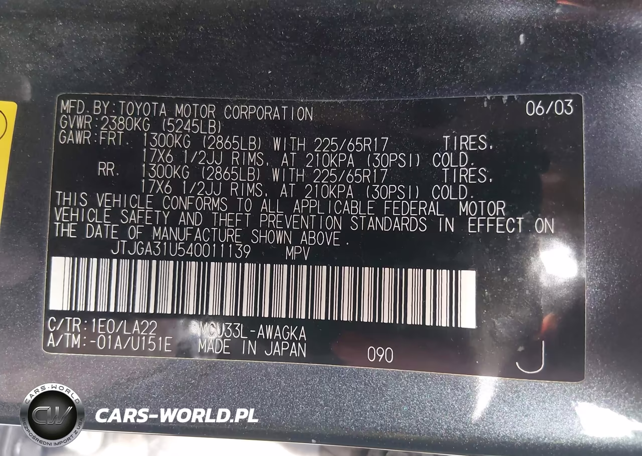 2004 Lexus Rx 330 VIN:JTJGA31U540011139 - 9