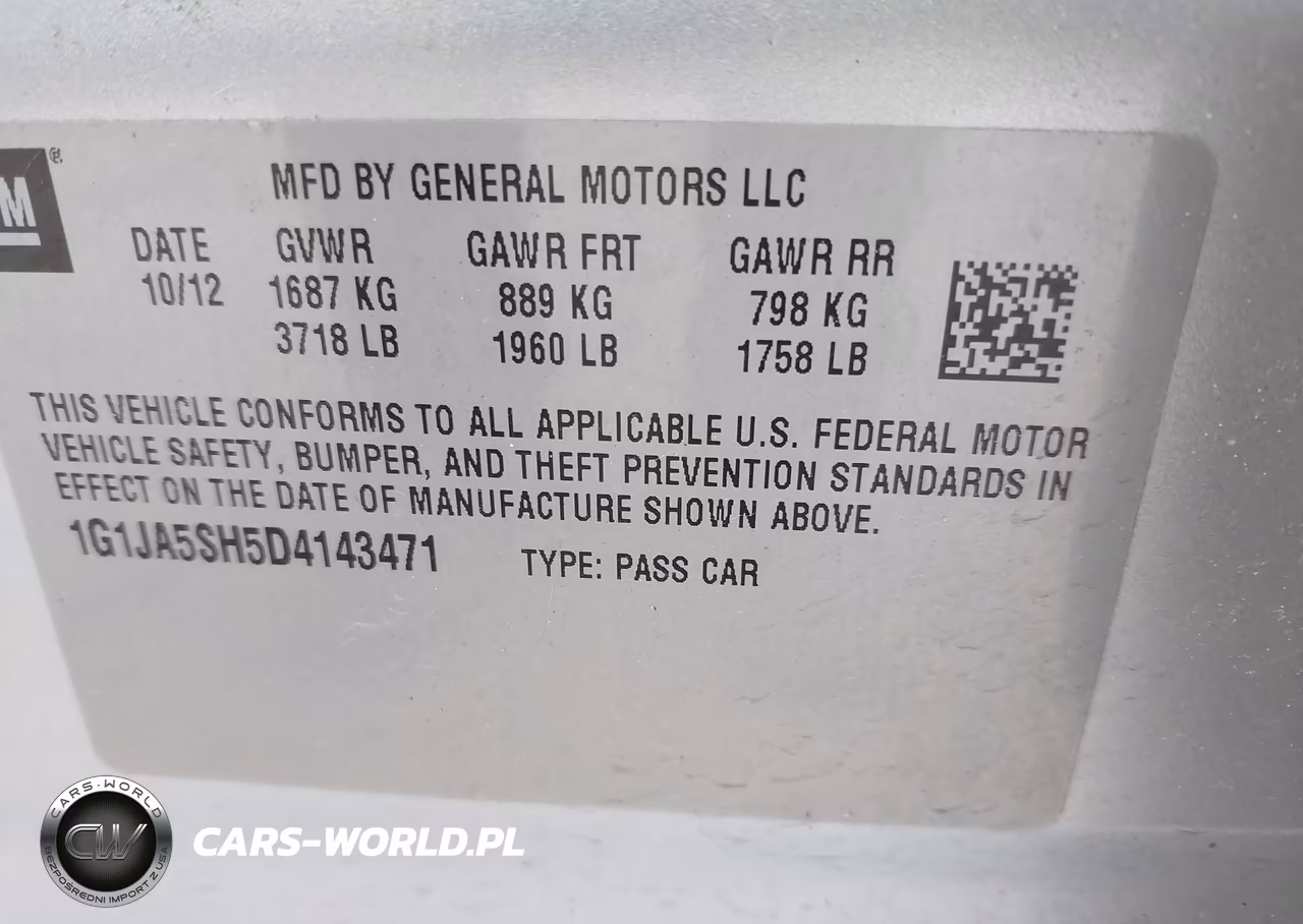 2013 Chevrolet Sonic Ls Auto VIN:1G1JA5SH5D4143471 - 9