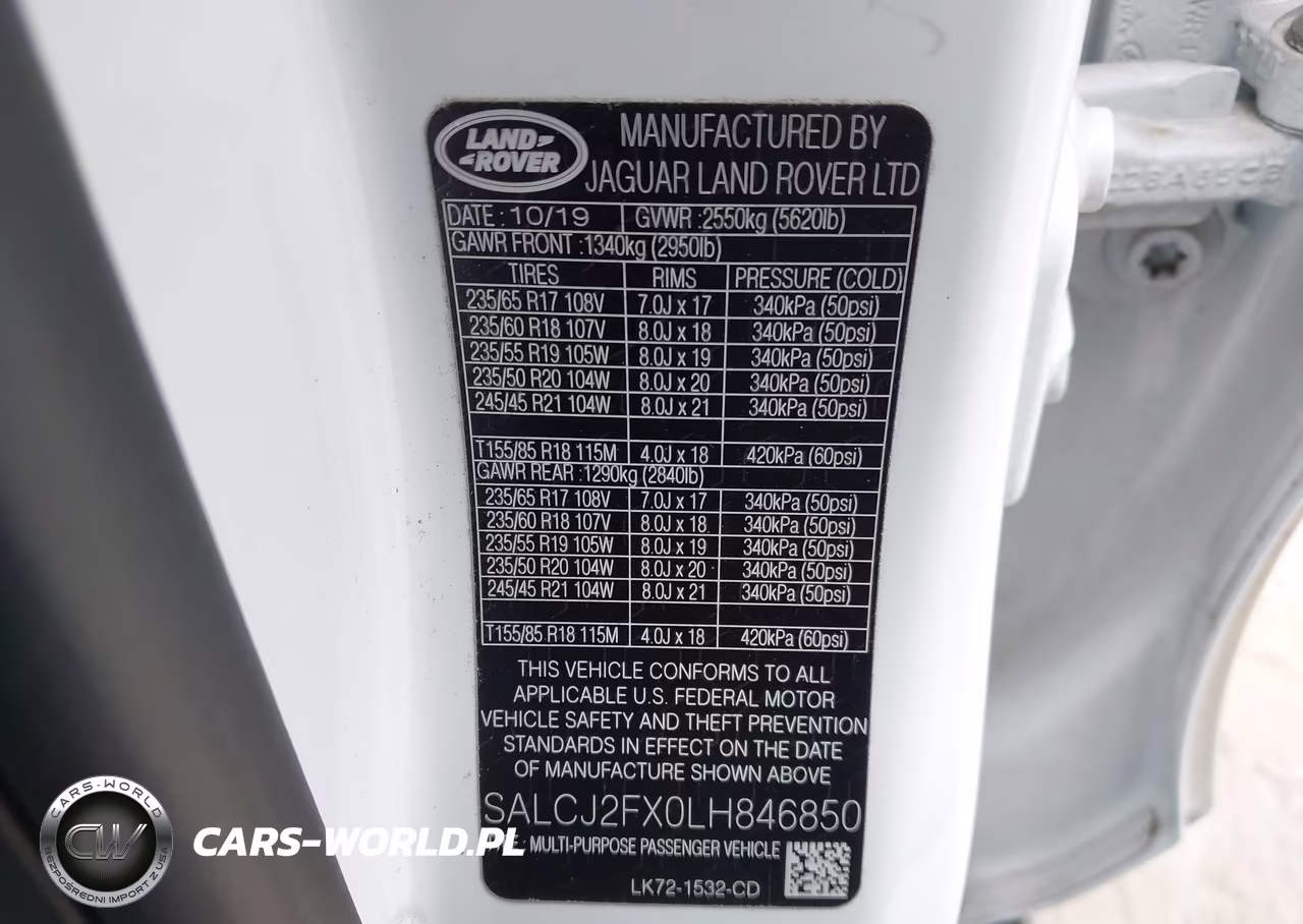 2020 Land Rover Discovery Sport S VIN:SALCJ2FX0LH846850 - 9