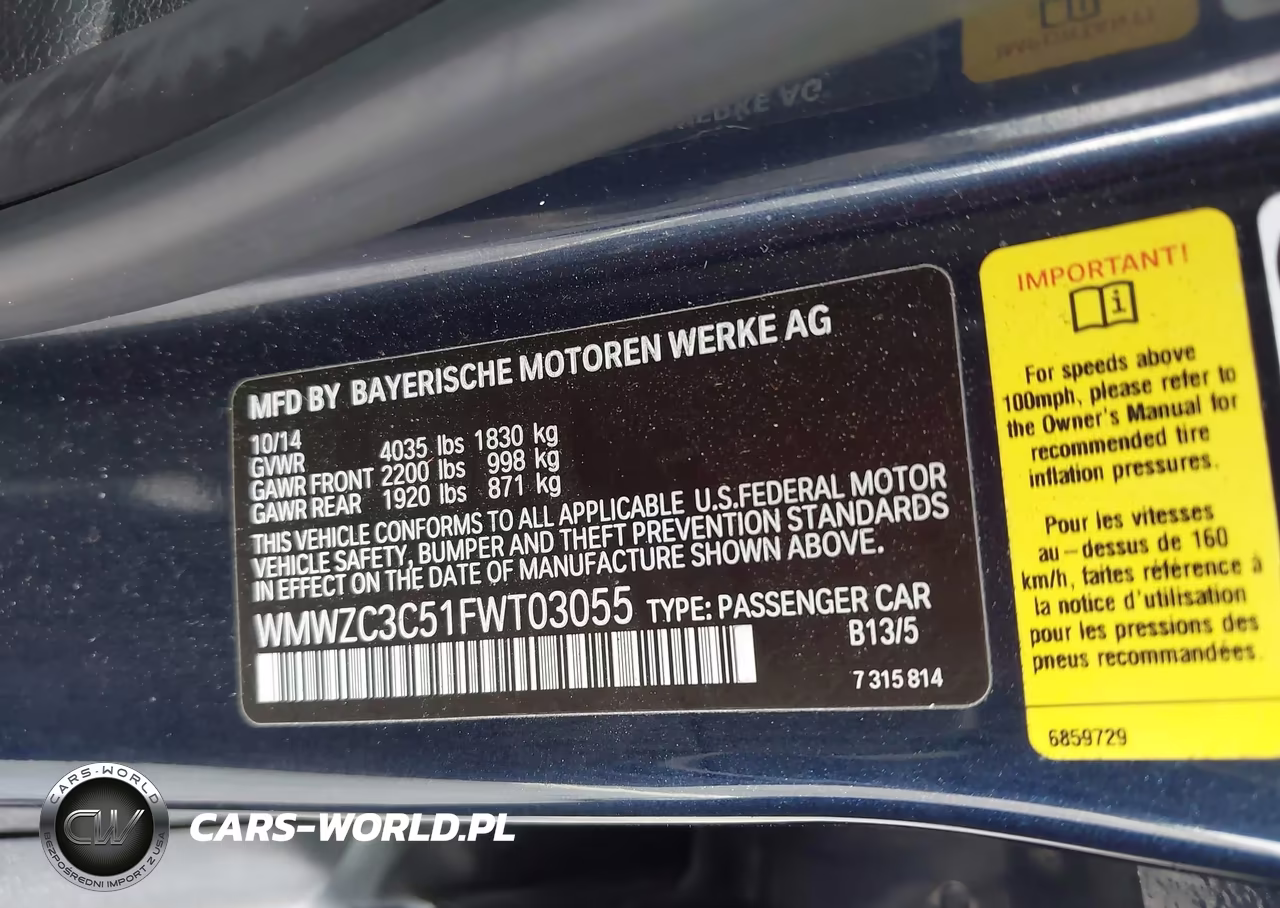 2015 Mini Countryman Cooper S VIN:WMWZC3C51FWT03055 - 9