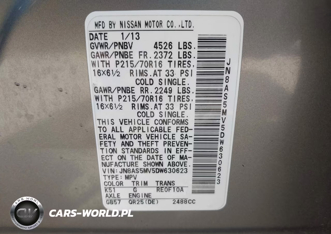 2013 Nissan Rogue S VIN:JN8AS5MV5DW630623 - 9