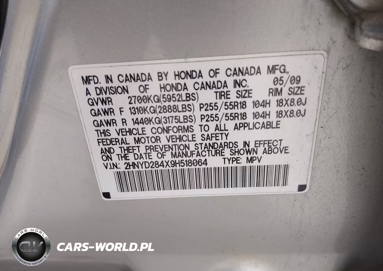 2009 Acura Mdx Technology Package VIN:2HNYD284X9H518064 - 8