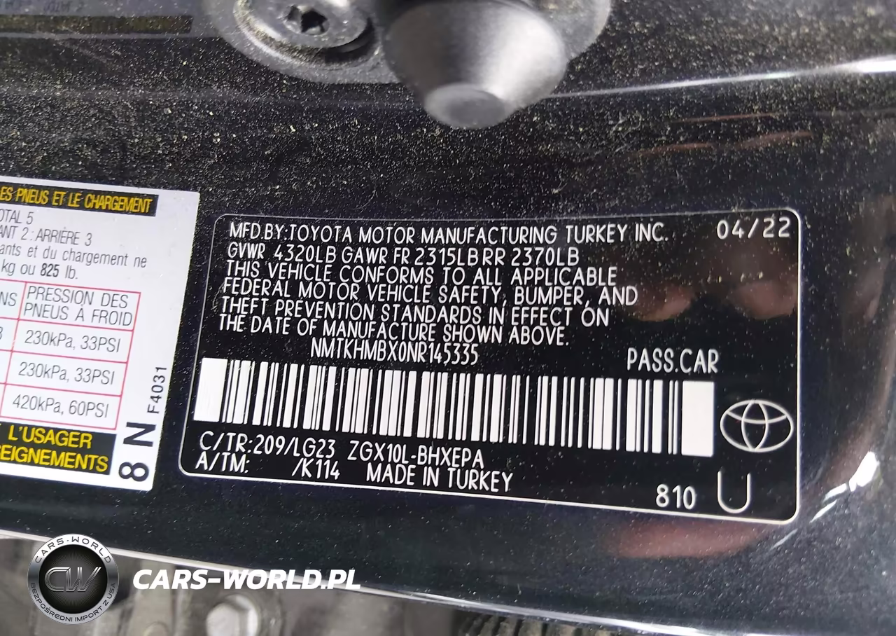 2022 Toyota C-Hr Limited VIN:NMTKHMBX0NR145335 - 9