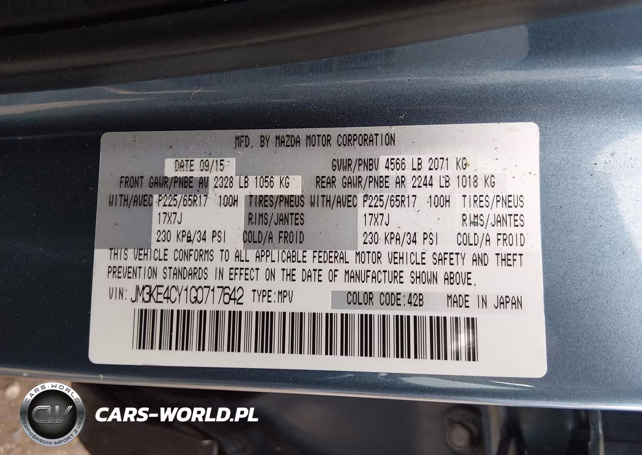 2016 MAZDA CX-5 TOURING VIN:JM3KE4CY1G0717642 - 9