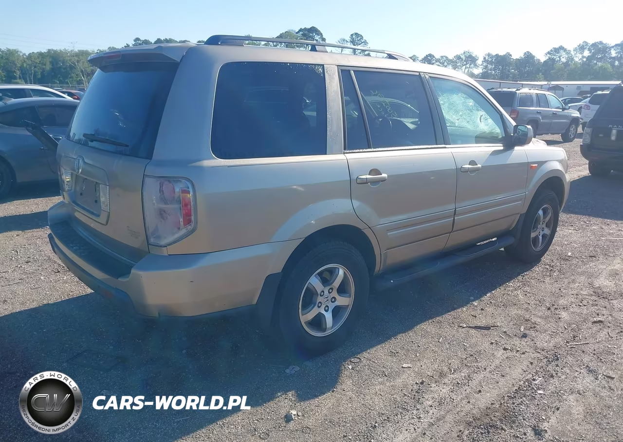 2007 Honda Pilot Ex-L VIN:5FNYF28587B006122 - 4