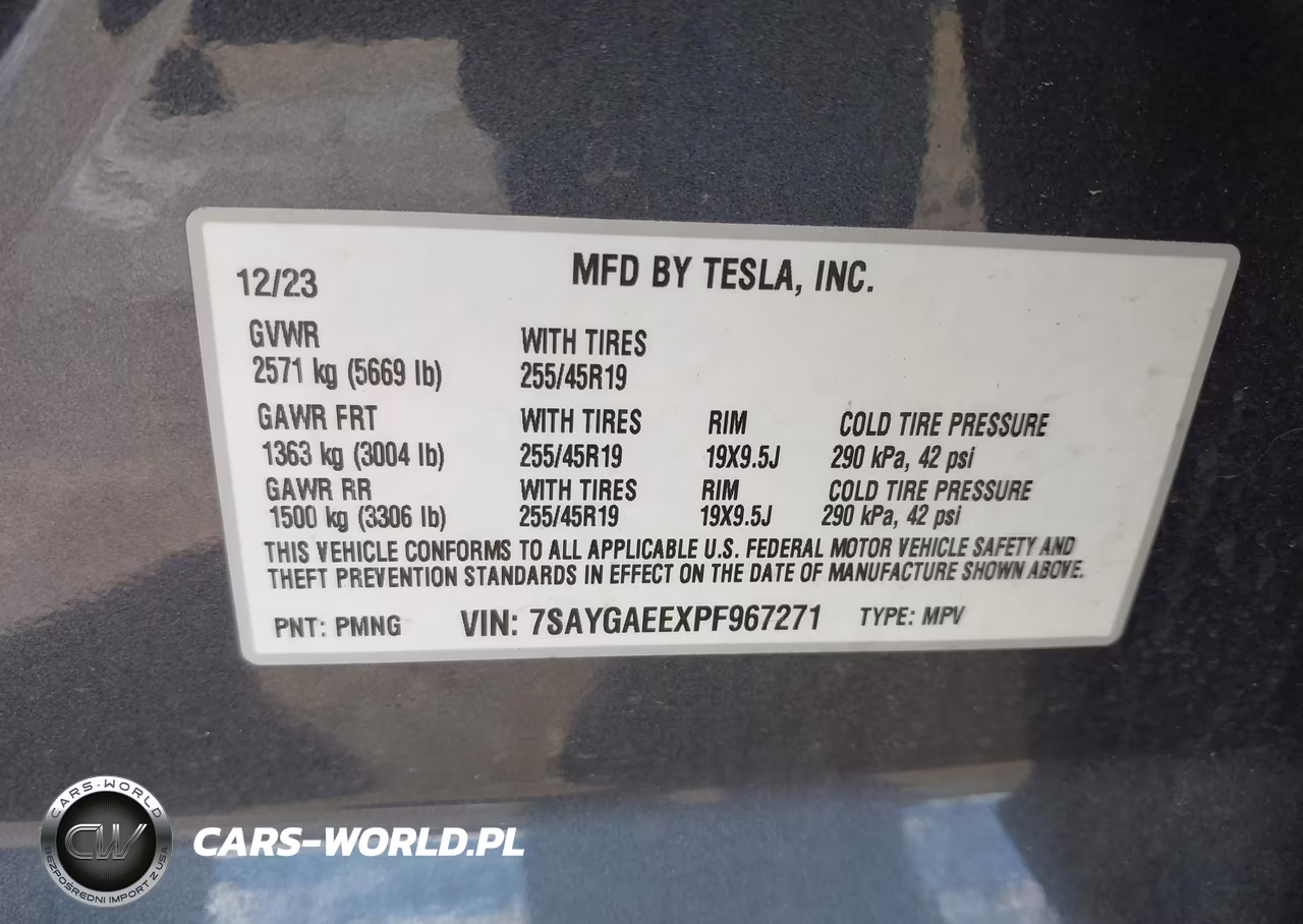 2023 Tesla Model Y Awd-Long Range Dual Motor All-Wheel Drive VIN:7SAYGAEEXPF967271 - 9
