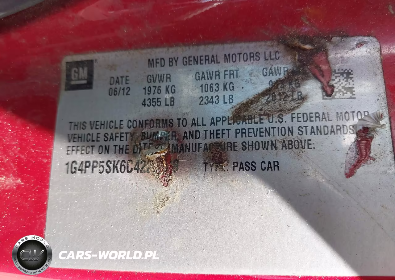 2012 Buick Verano VIN:1G4PP5SK6C4222248 - 9