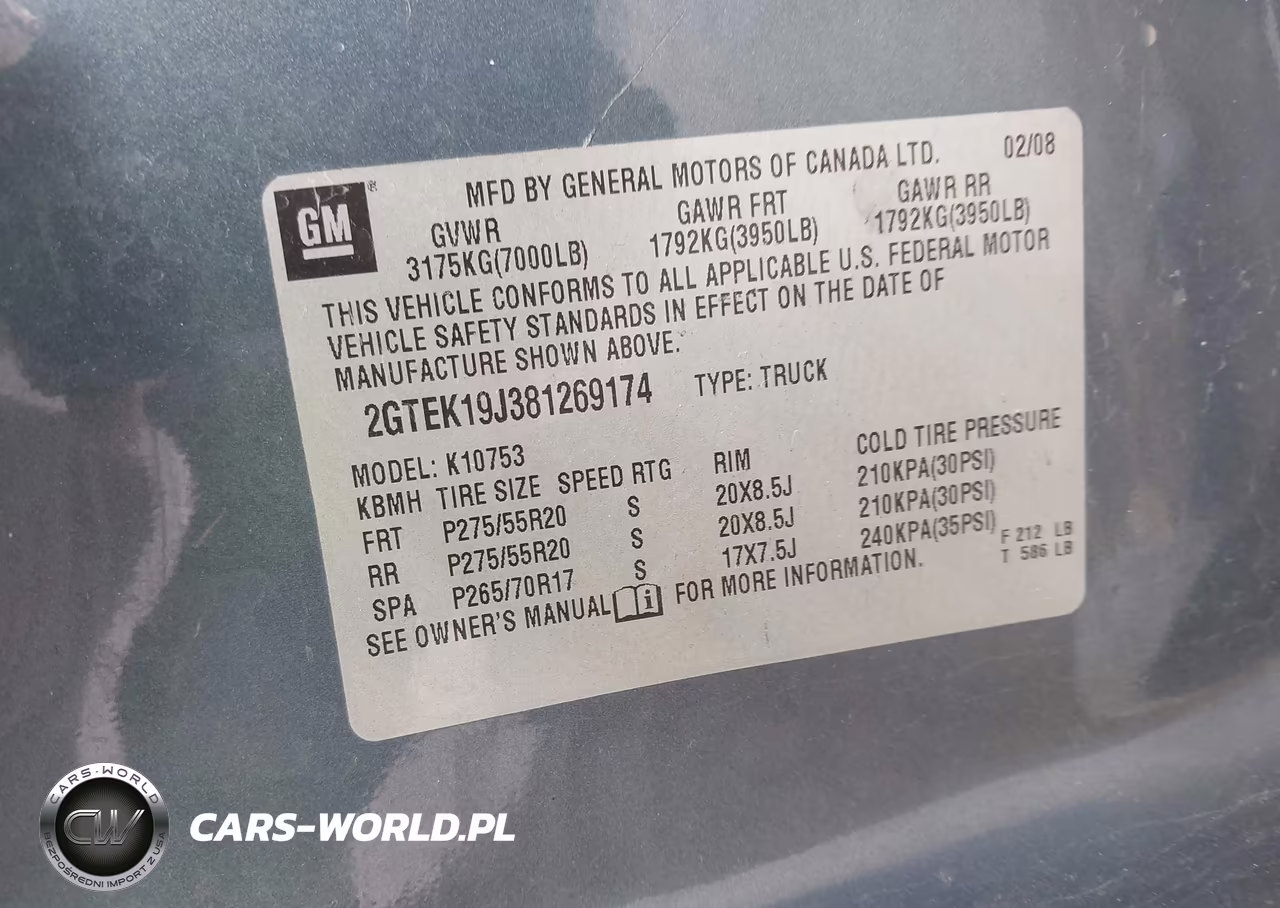 2008 GMC Sierra 1500 Sle1 VIN:2GTEK19J381269174 - 9