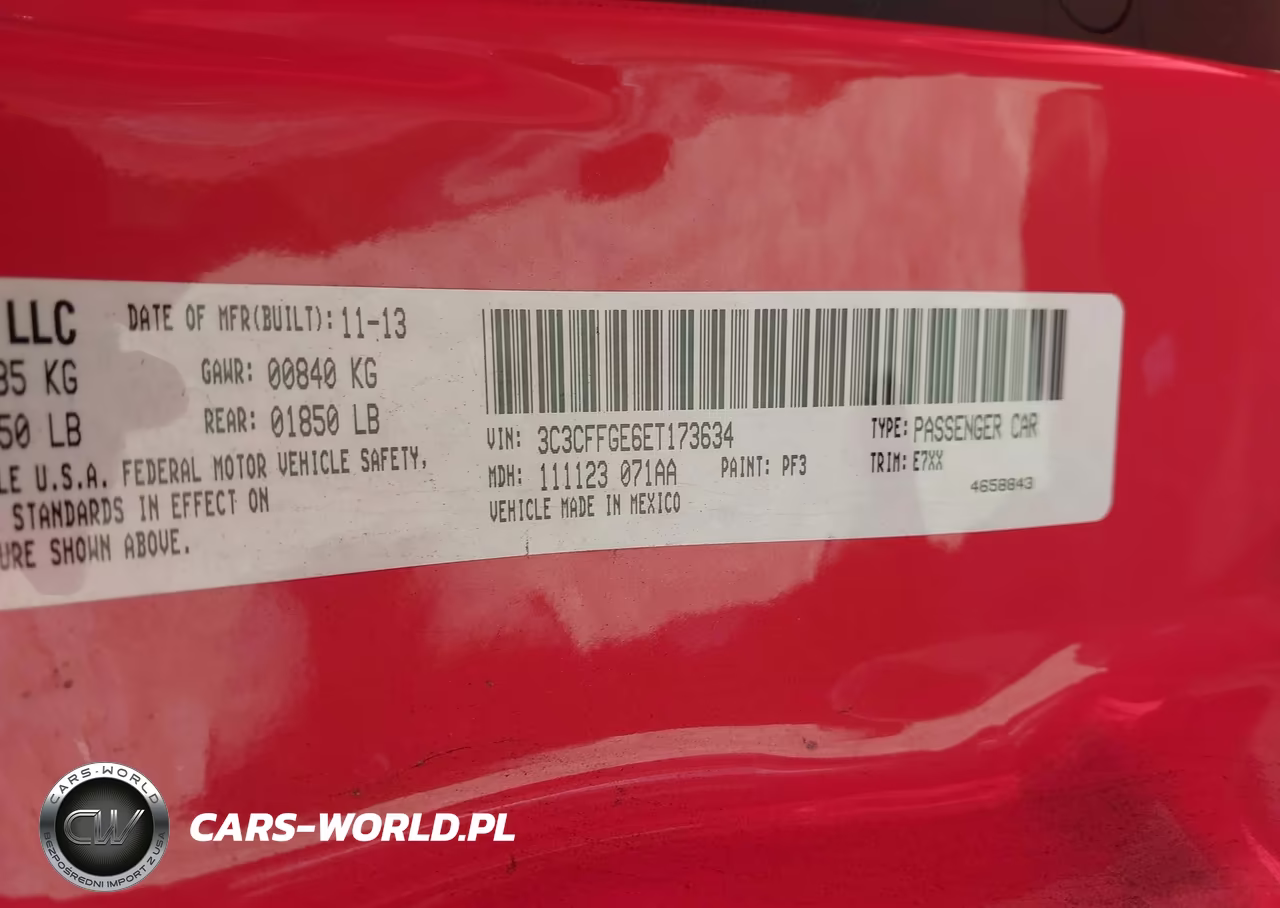 2014 Fiat 500E Battery Electric VIN:3C3CFFGE6ET173634 - 9