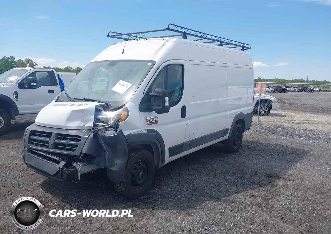 2018 Ram Promaster 2500 High Roof 136 Wb VIN:3C6TRVCG8JE138815 - 2