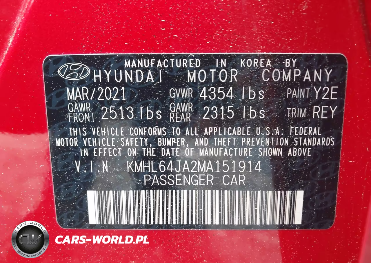 2021 Hyundai Sonata Sel VIN:KMHL64JA2MA151914 - 9
