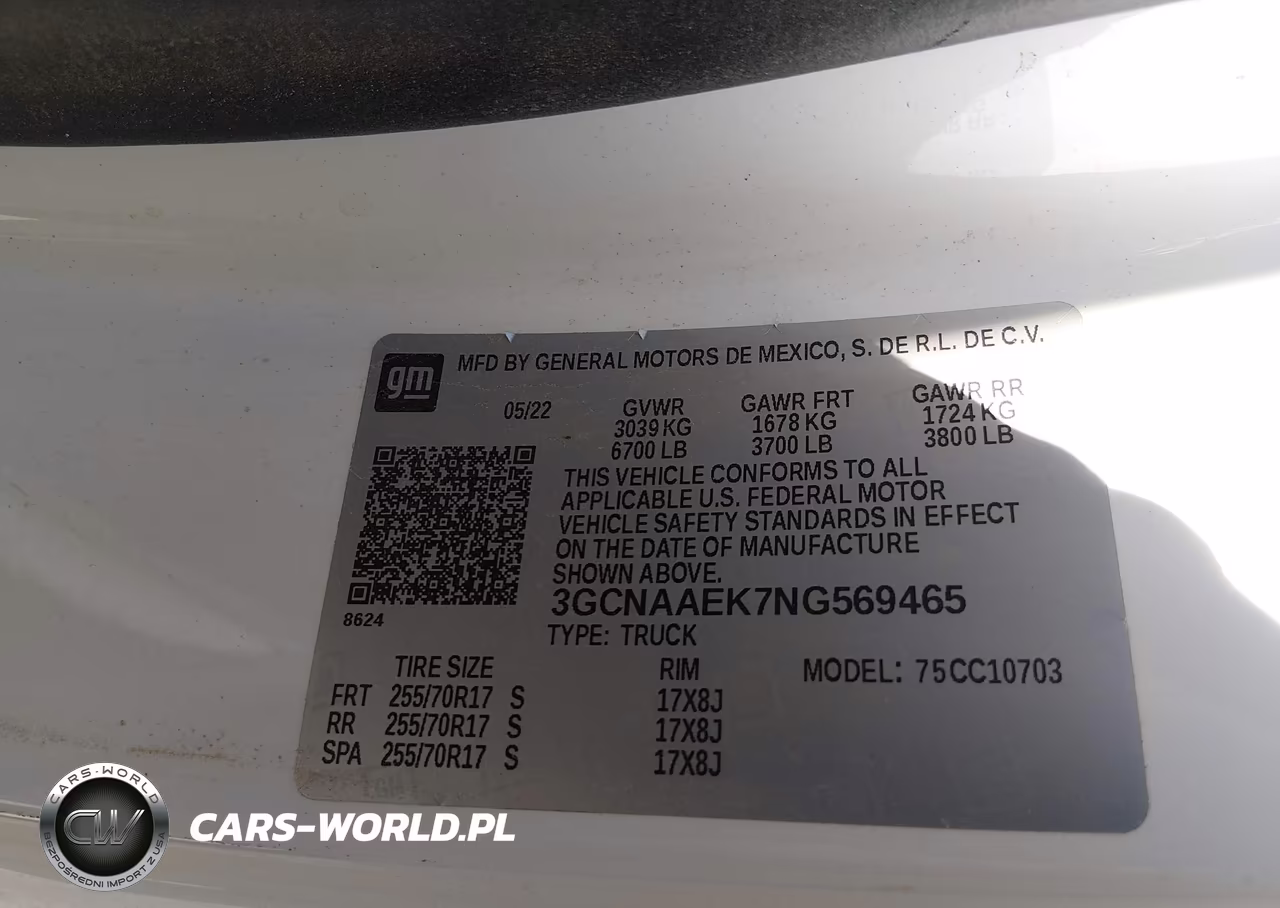 2022 Chevrolet Silverado 1500 2Wd Standard Bed Wt VIN:3GCNAAEK7NG569465 - 9