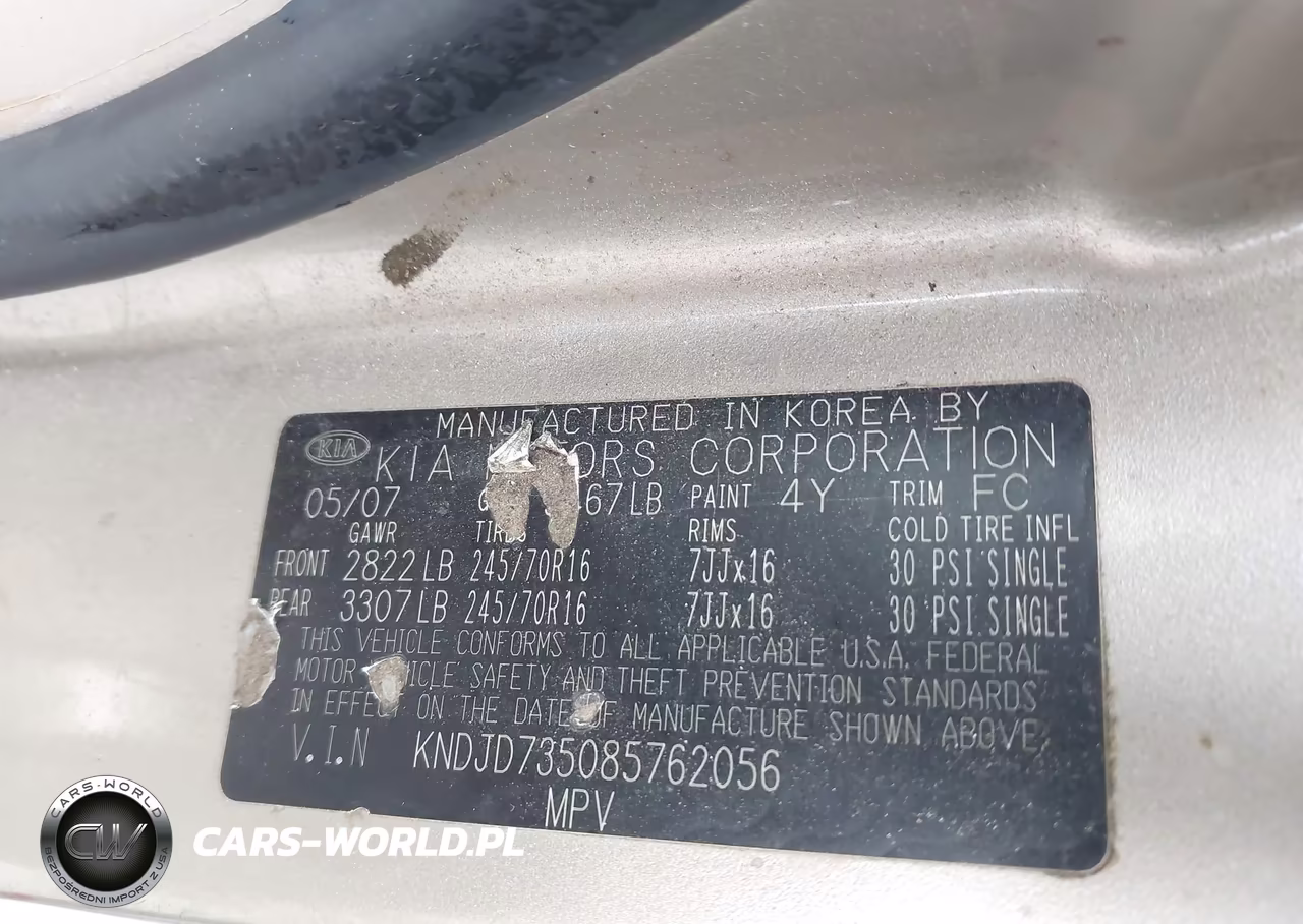 2008 Kia Sorento Lx VIN:KNDJD735085762056 - 9