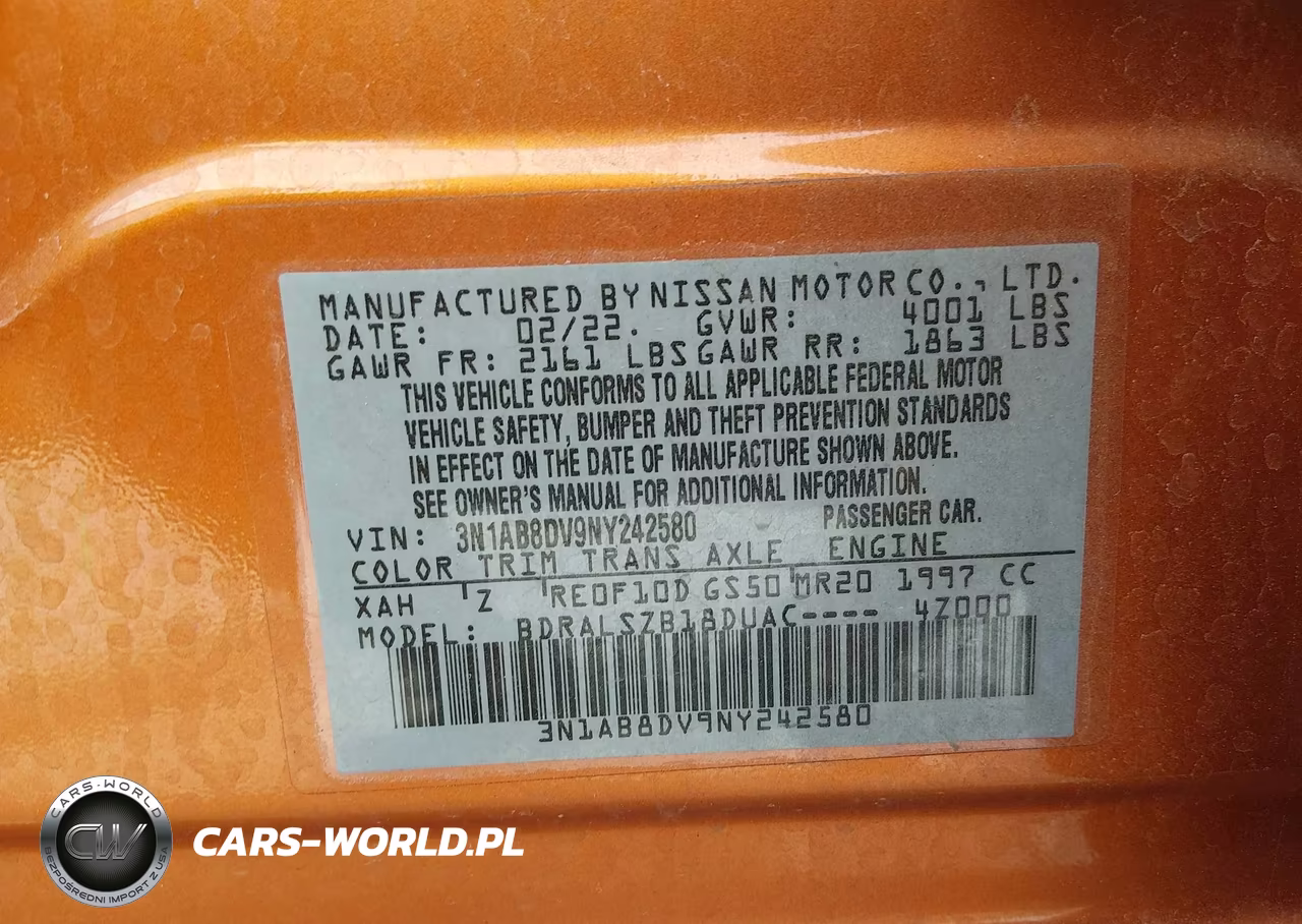 2022 Nissan Sentra Sr Xtronic Cvt VIN:3N1AB8DV9NY242580 - 9