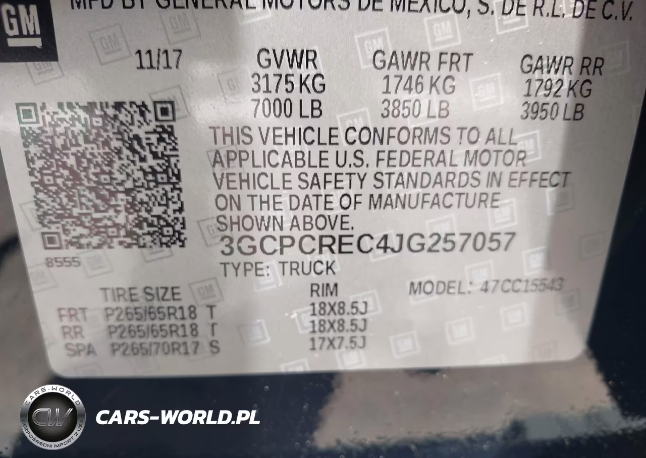 2018 Chevrolet Silverado 1500 1Lt VIN:3GCPCREC4JG257057 - 9