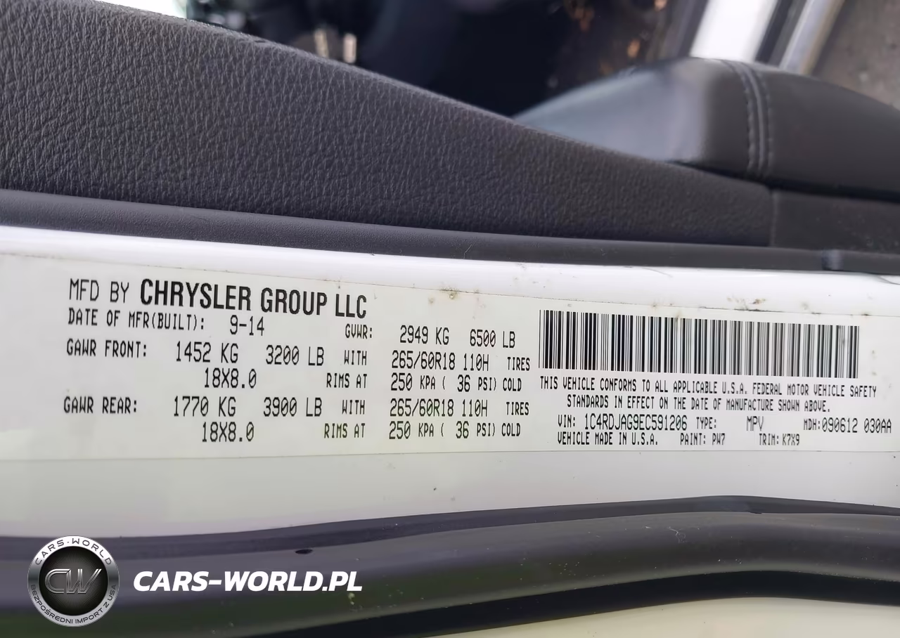 2014 Dodge Durango Sxt VIN:1C4RDJAG9EC591206 - 9