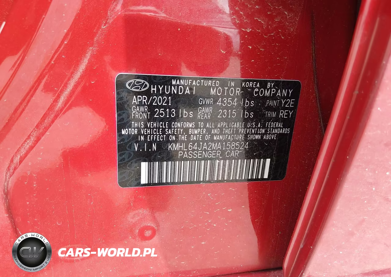 2021 Hyundai Sonata Sel VIN:KMHL64JA2MA158524 - 9
