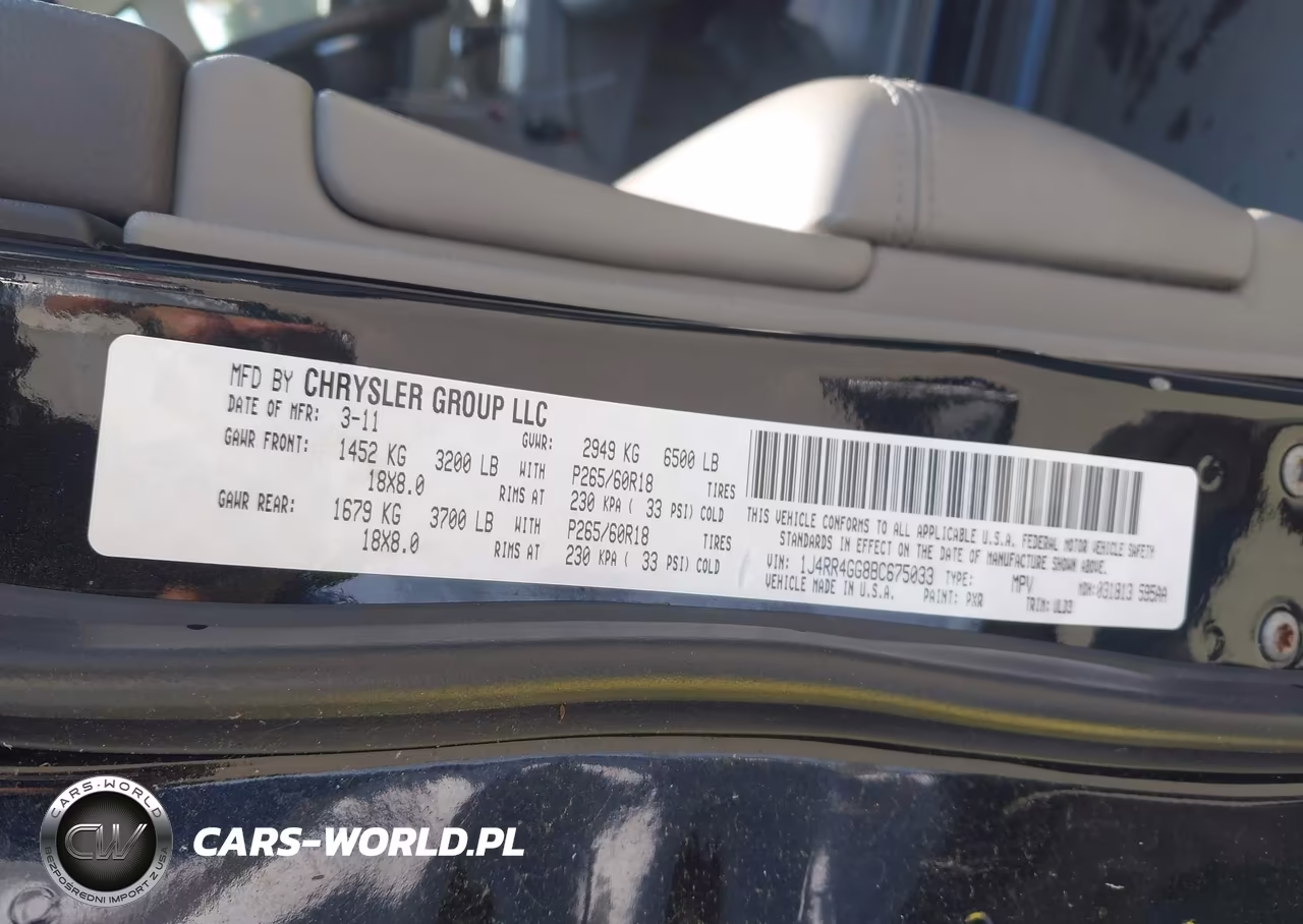 2011 Jeep Grand Cherokee Laredo VIN:1J4RR4GG8BC675033 - 9