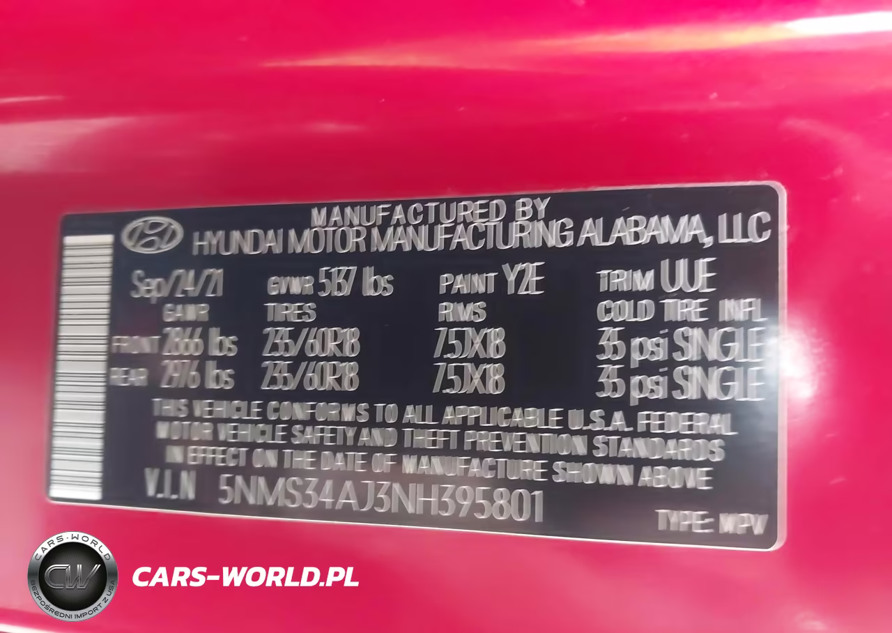 2022 Hyundai Santa Fe Sel VIN:5NMS34AJ3NH395801 - 9