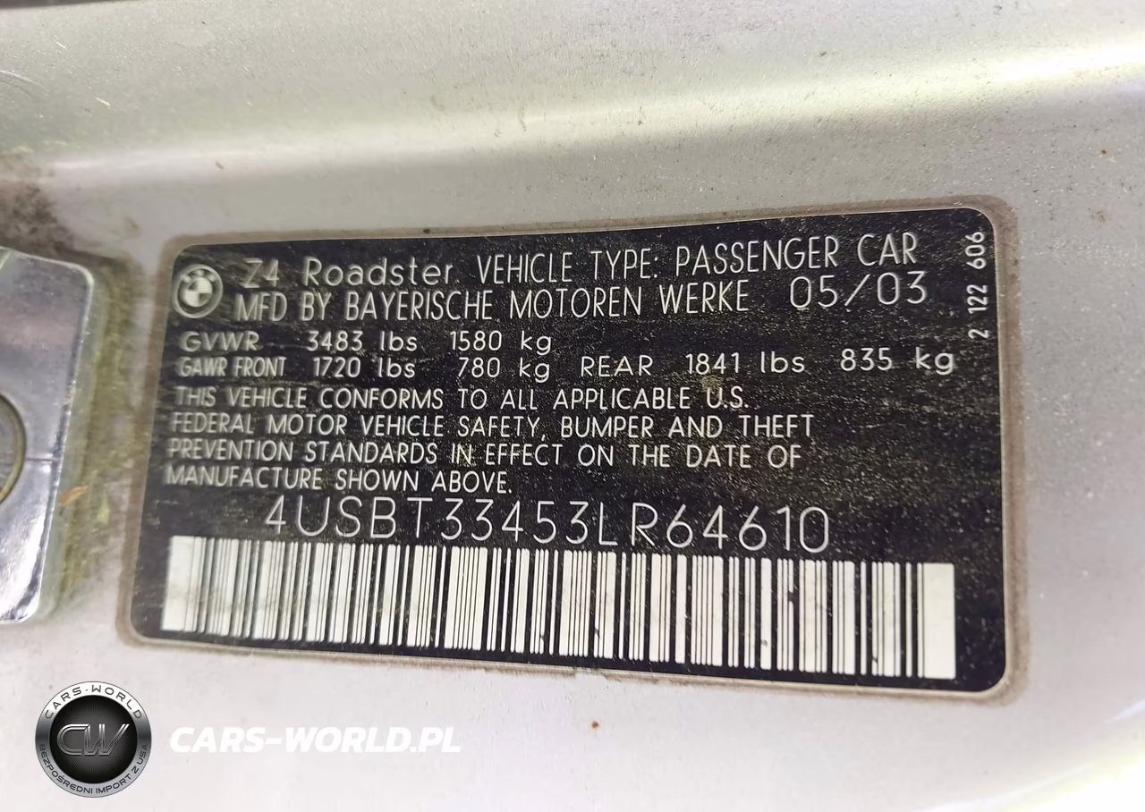 2003 BMW Z4 2.5I VIN:4USBT33453LR64610 - 9