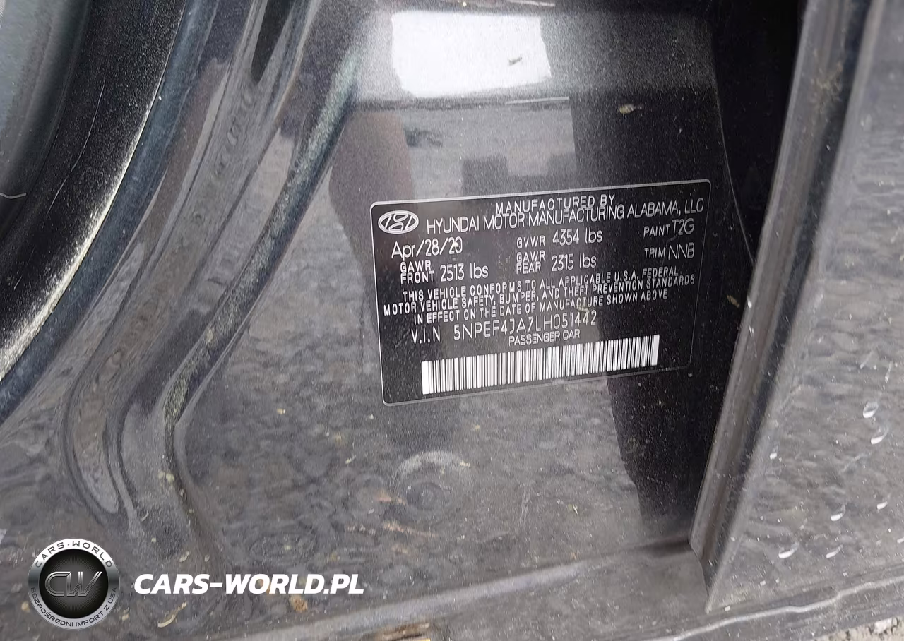 2020 Hyundai Sonata Sel VIN:5NPEF4JA7LH051442 - 9