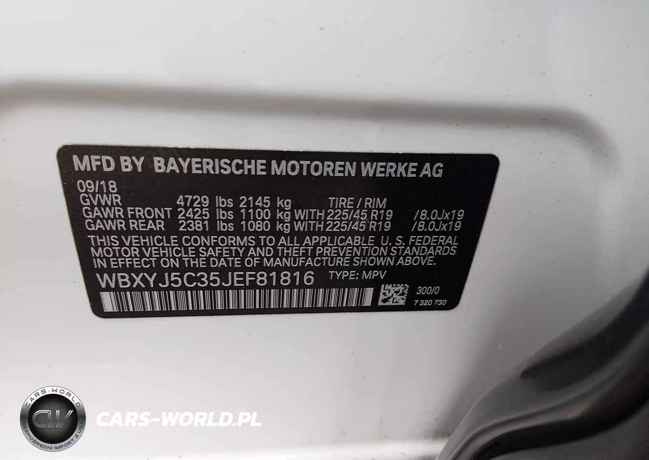 2018 BMW X2 xDrive28I VIN:WBXYJ5C35JEF81816 - 9