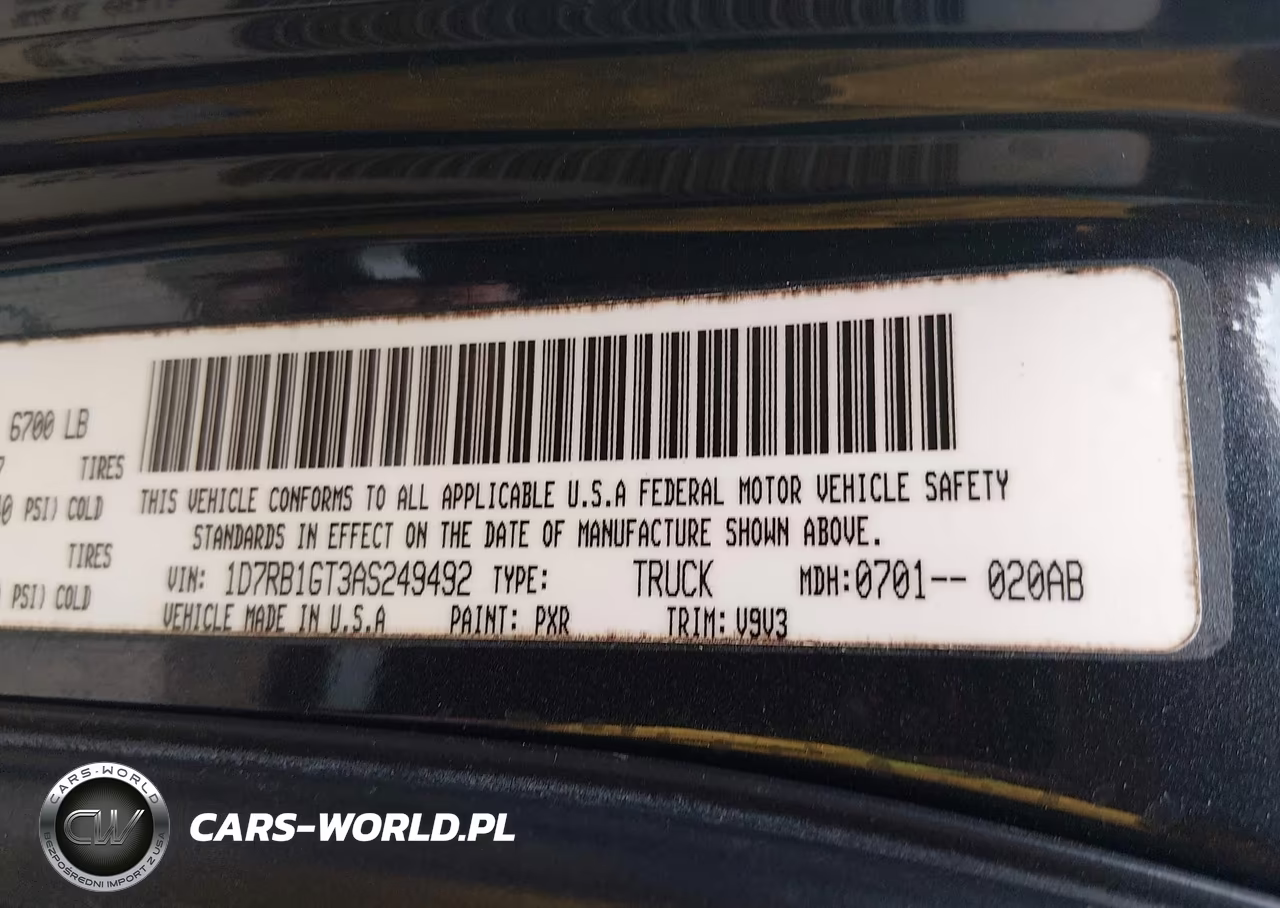 2010 Dodge Ram 1500 Slt-Sport-Trx VIN:1D7RB1GT3AS249492 - 9