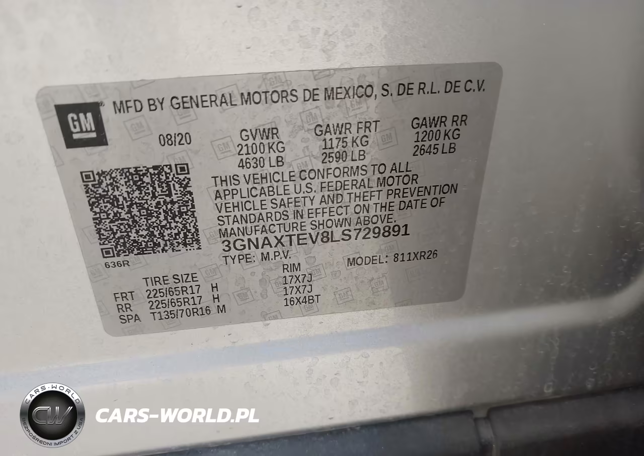2020 Chevrolet Equinox Awd 2Fl VIN:3GNAXTEV8LS729891 - 9