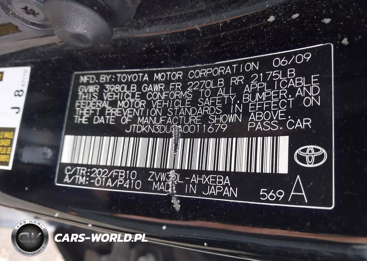 2010 Toyota Prius I-Ii-Iii-Iv-V VIN:JTDKN3DU3A0011679 - 9