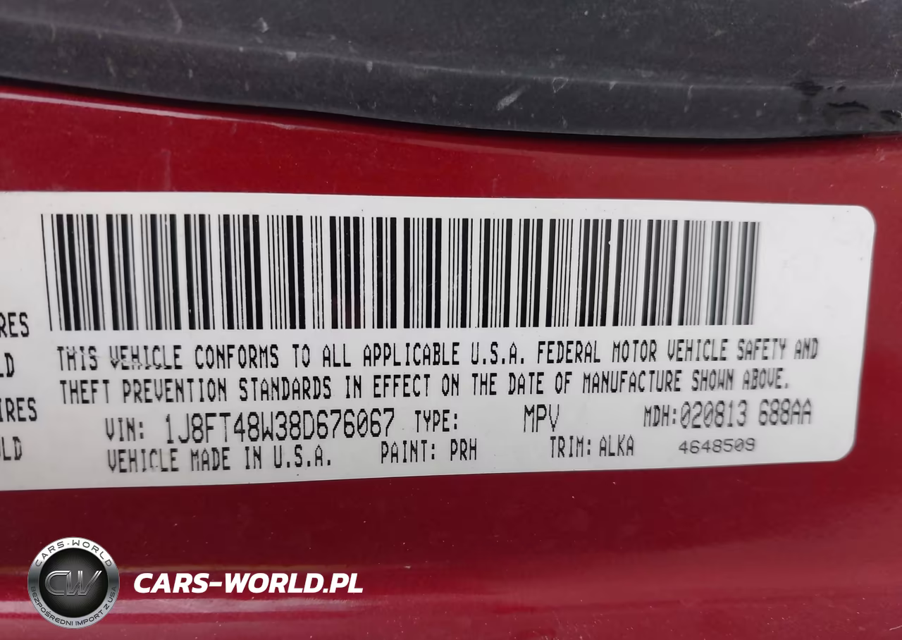 2008 Jeep Patriot Limited VIN:1J8FT48W38D676067 - 9