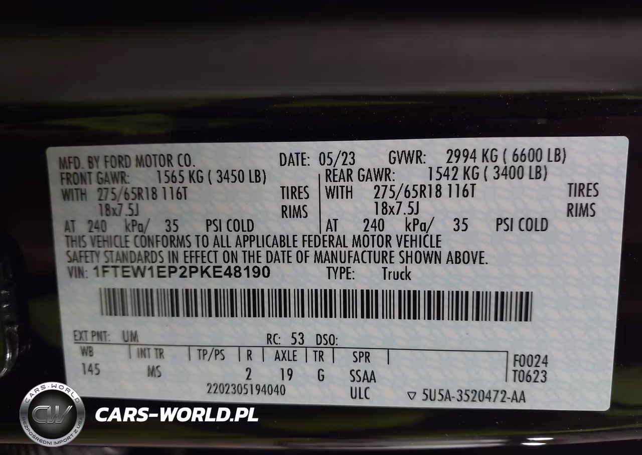 2023 Ford F-150 Xlt VIN:1FTEW1EP2PKE48190 - 9