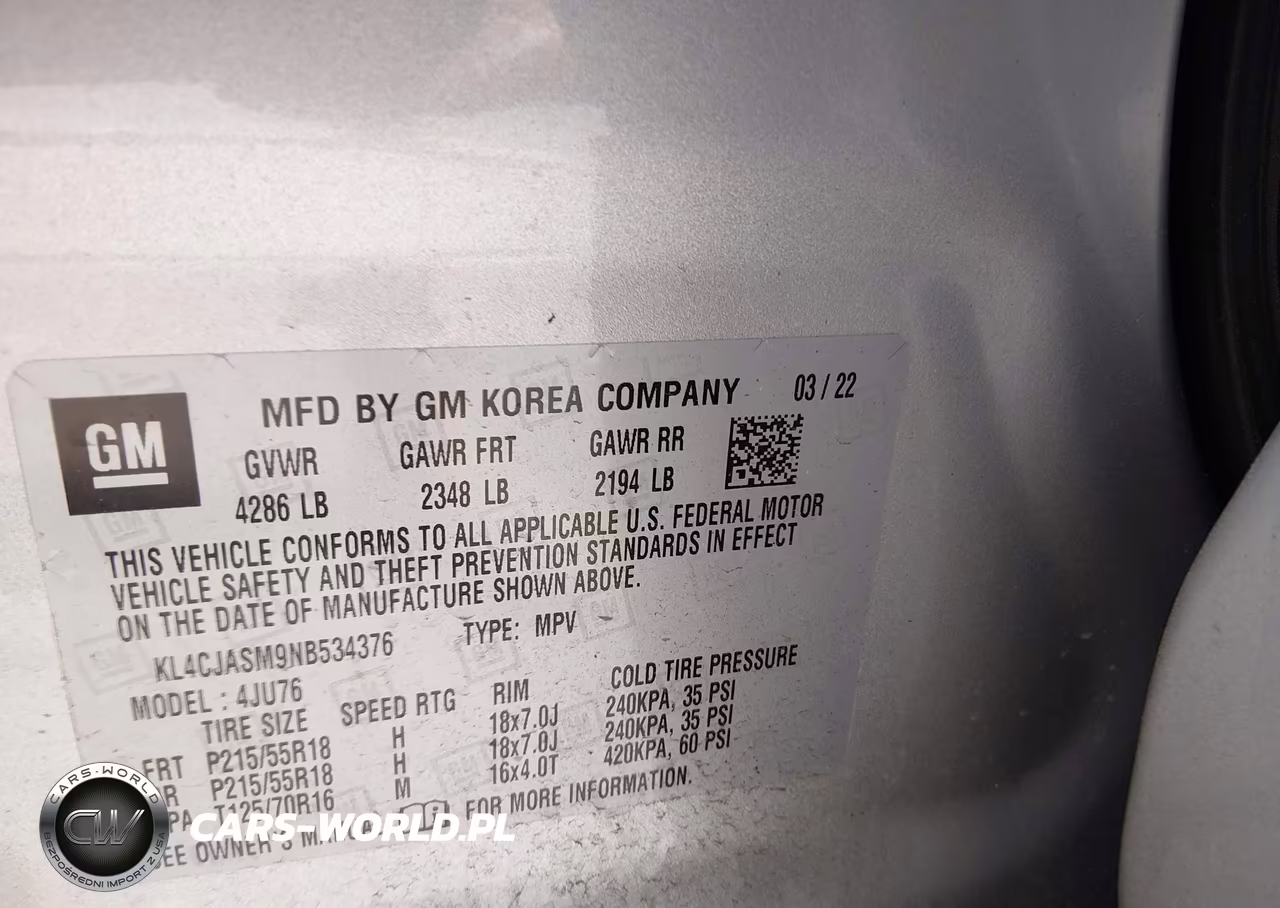 2022 Buick Encore Fwd Preferred VIN:KL4CJASM9NB534376 - 9