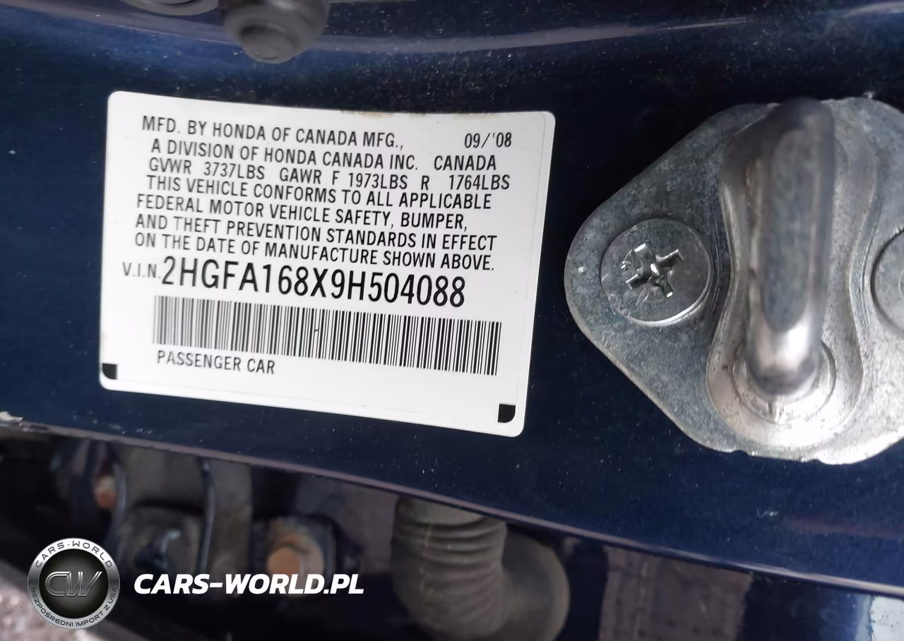 2009 Honda Civic Ex VIN:2HGFA168X9H504088 - 9