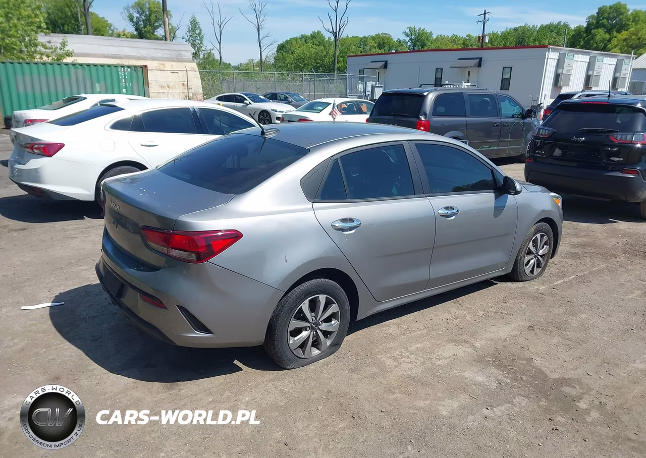 2022 Kia Rio S VIN:3KPA24AD3NE475017 - 4