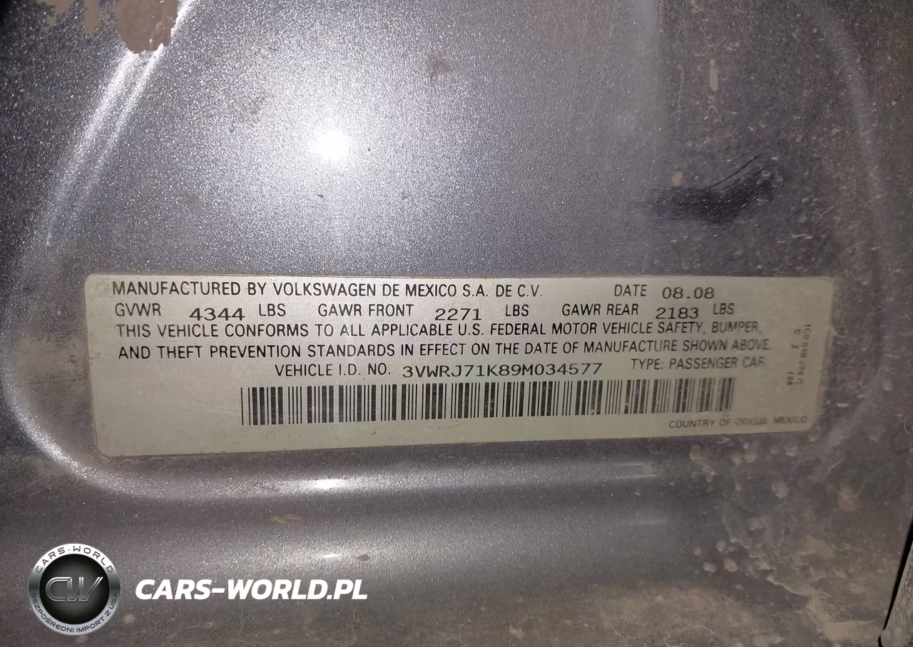 2009 Volkswagen Jetta Wolfsburg VIN:3VWRJ71K89M034577 - 9