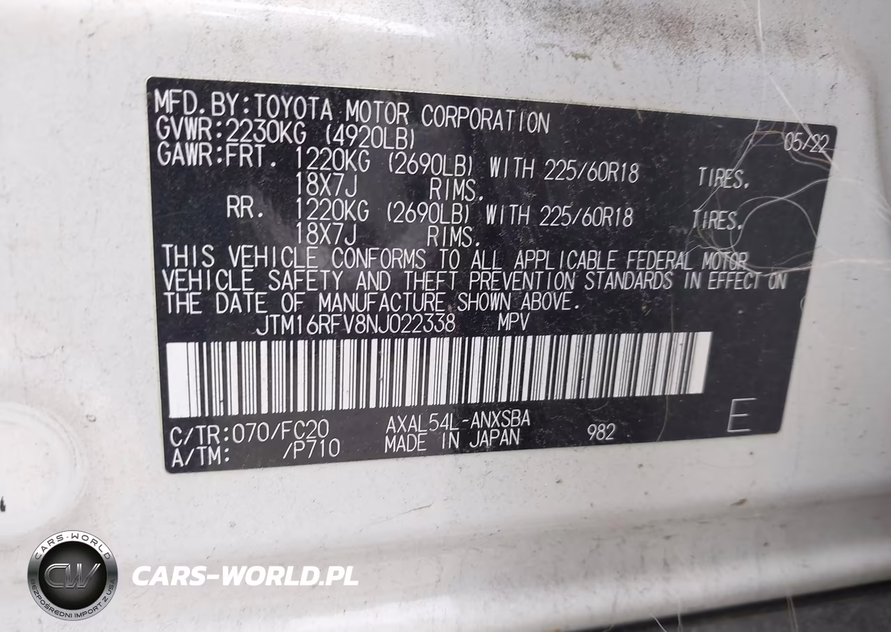 2022 Toyota Rav4 Hybrid Se VIN:JTM16RFV8NJ022338 - 9