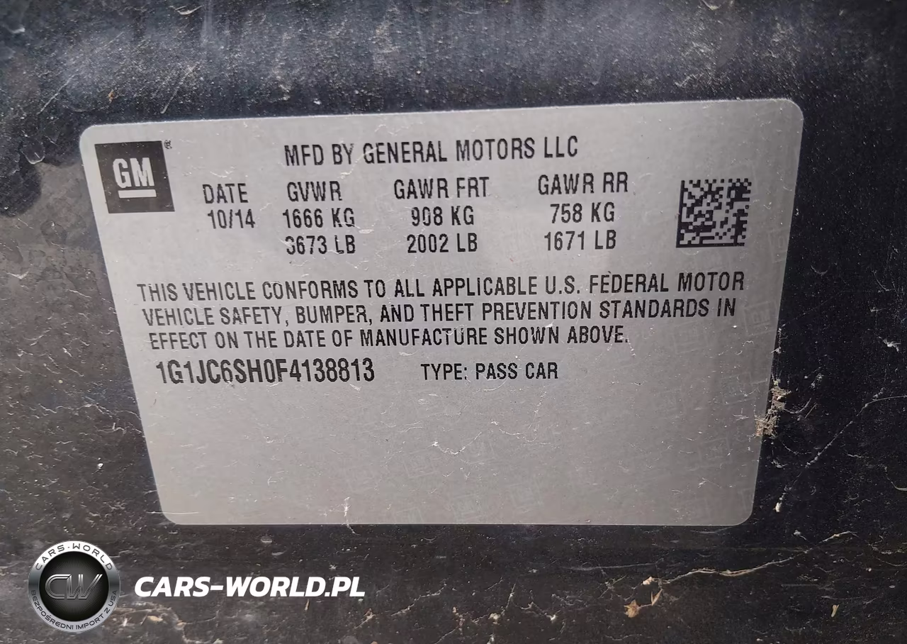 2015 Chevrolet Sonic Lt Auto VIN:1G1JC6SH0F4138813 - 9