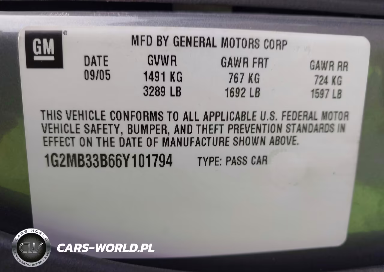 2006 Pontiac Solstice VIN:1G2MB33B66Y101794 - 9