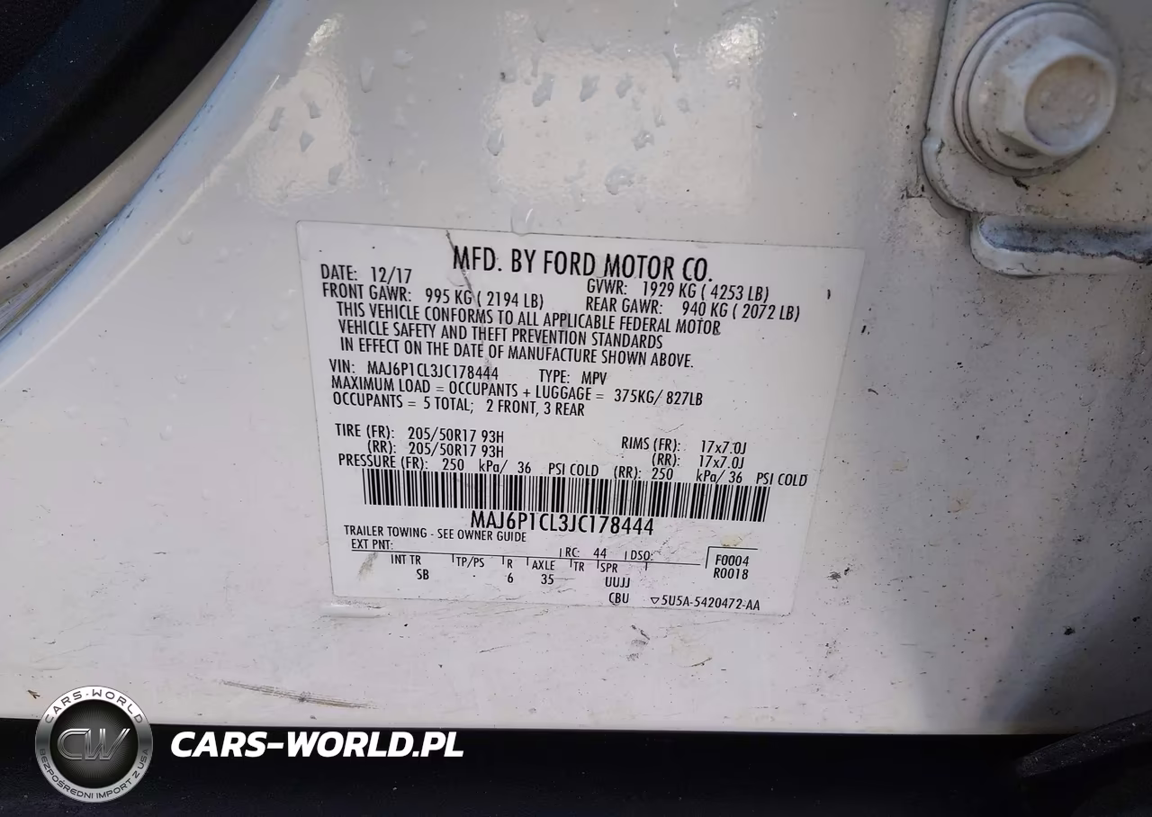 2018 Ford Ecosport Ses VIN:MAJ6P1CL3JC178444 - 9