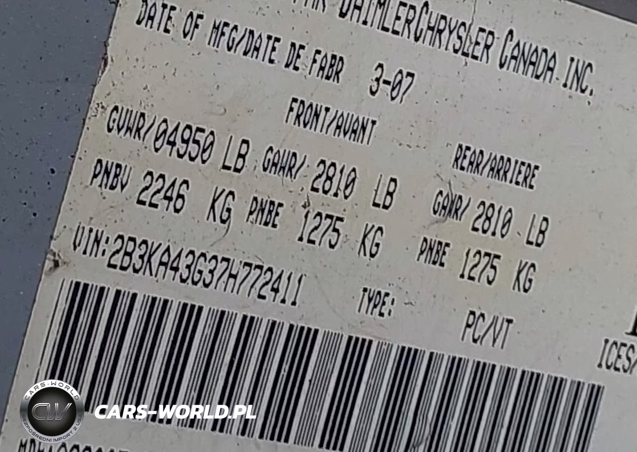 2007 Dodge Charger VIN:2B3KA43G37H772411 - 9