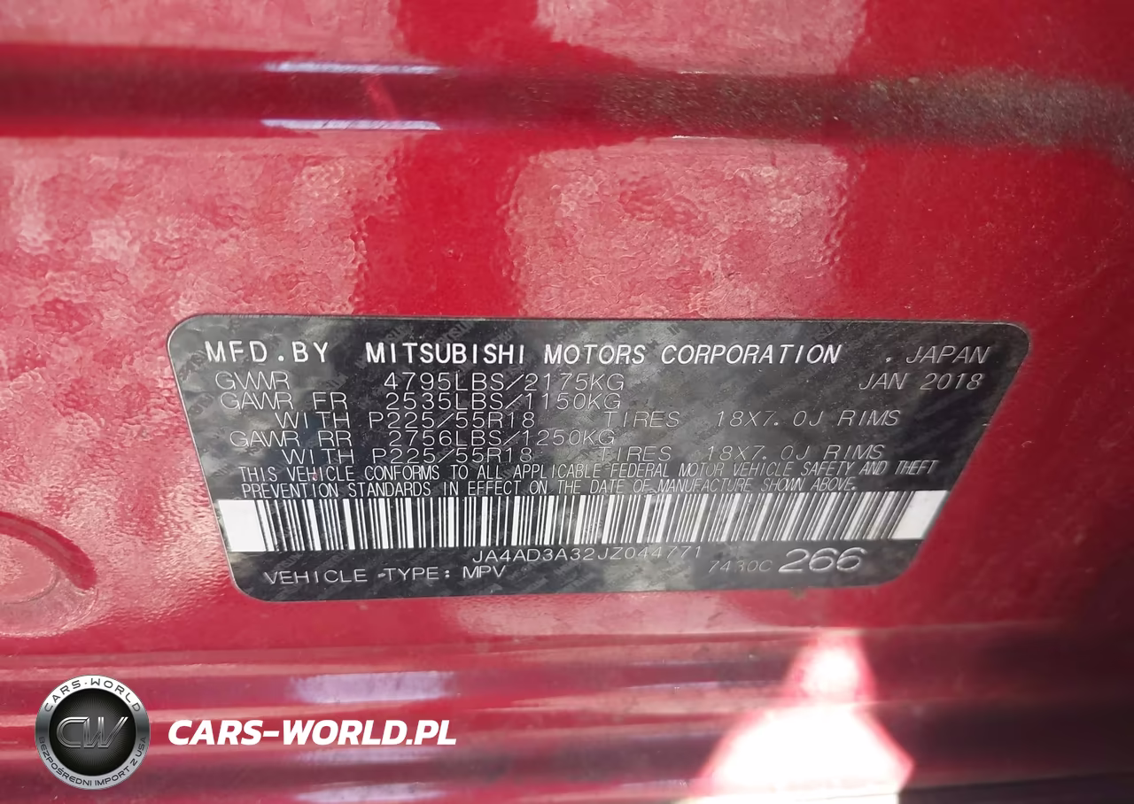2018 Mitsubishi Outlander Le VIN:JA4AD3A32JZ044771 - 9