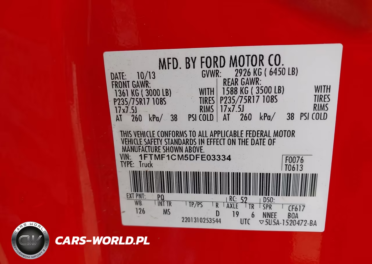 2013 Ford F-150 Xlt VIN:1FTMF1CM5DFE03334 - 9