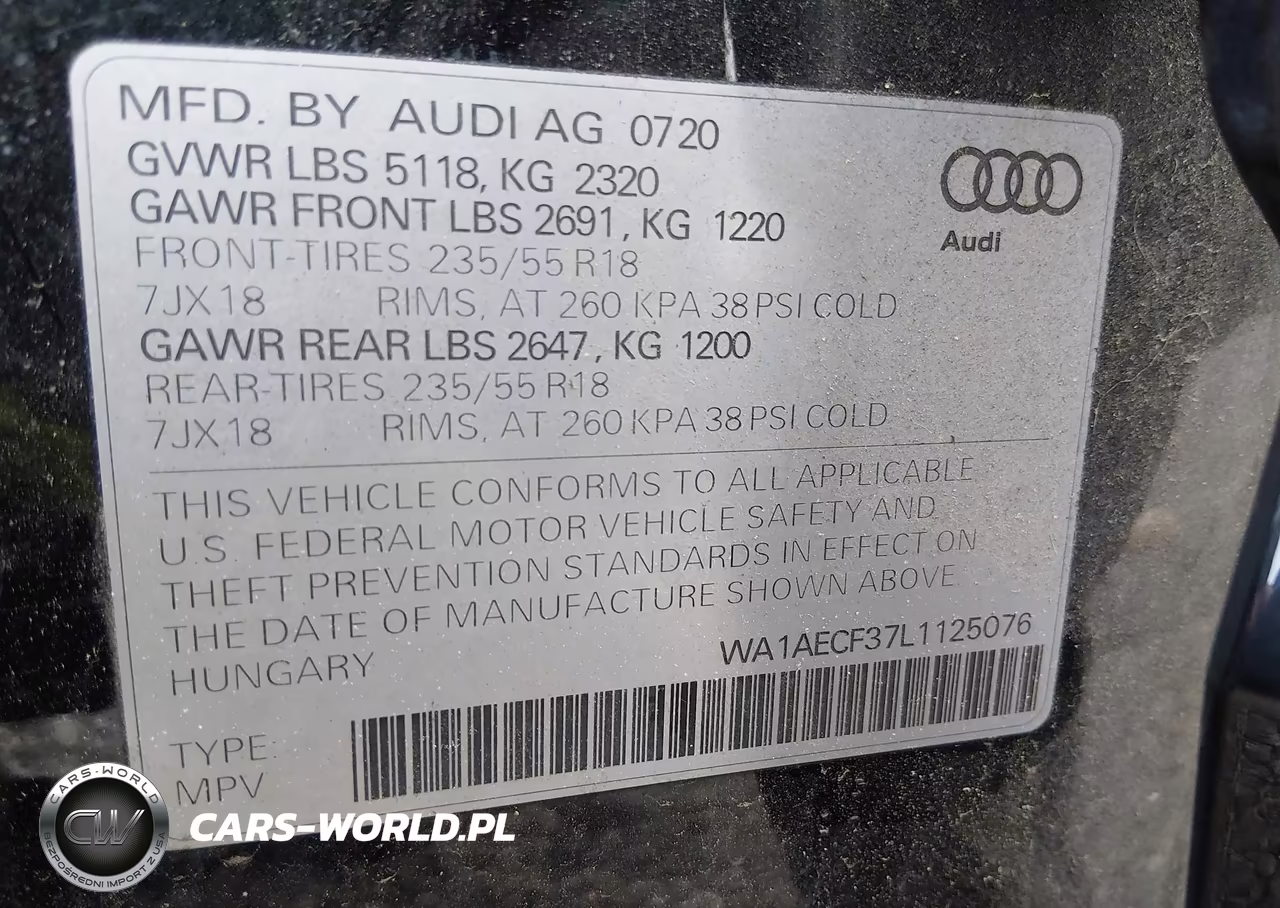 2020 Audi Q3 Premium 45 Tfsi Quattro Tiptronic VIN:WA1AECF37L1125076 - 9