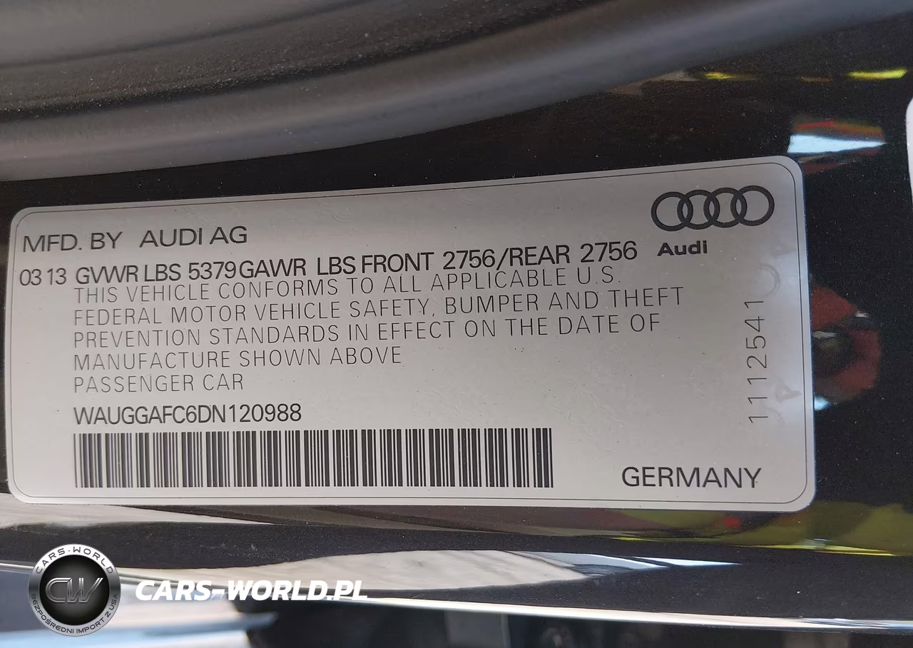 2013 Audi A6 3.0T Premium VIN:WAUGGAFC6DN120988 - 9