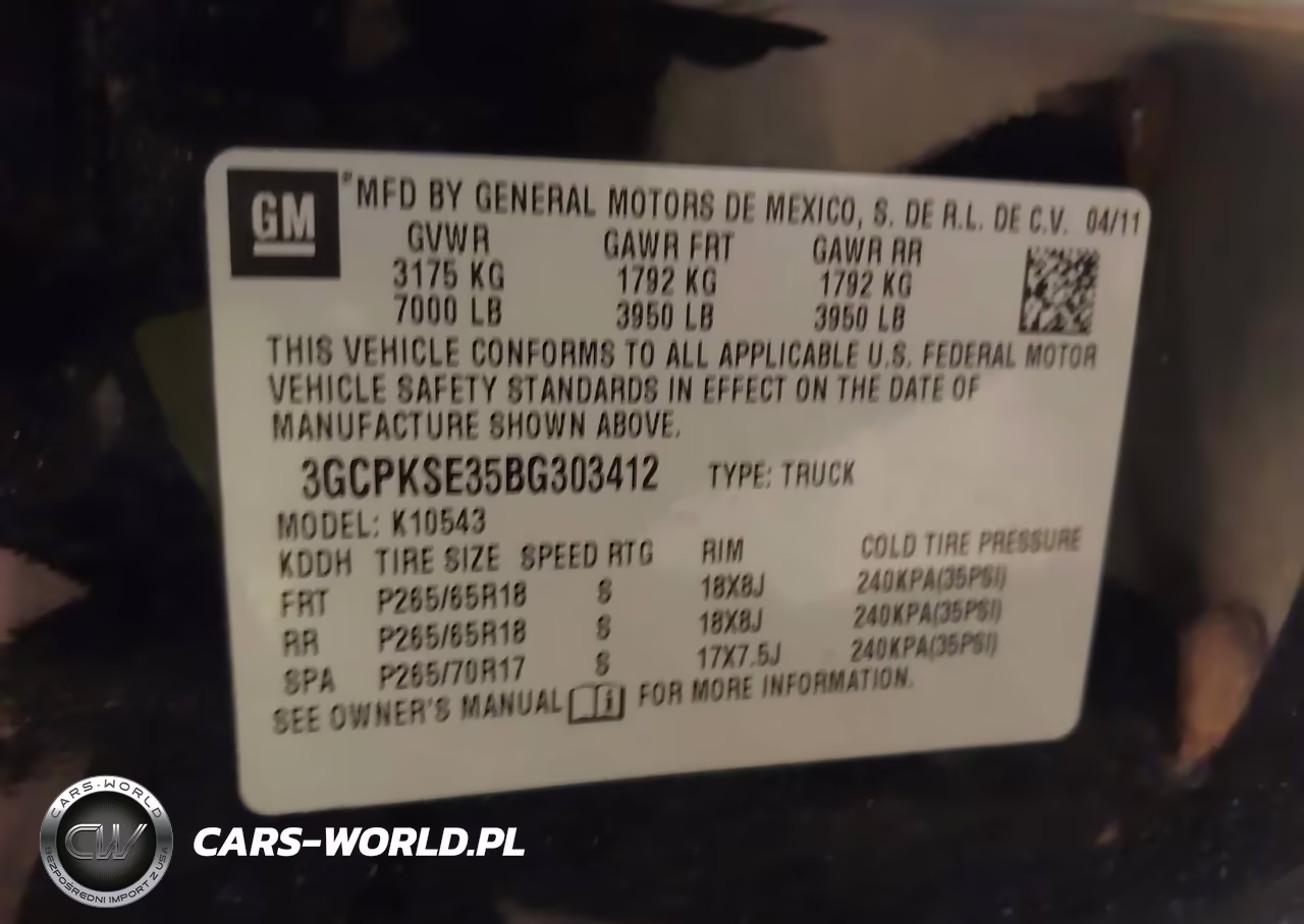 2011 Chevrolet Silverado 1500 Lt VIN:3GCPKSE35BG303412 - 9