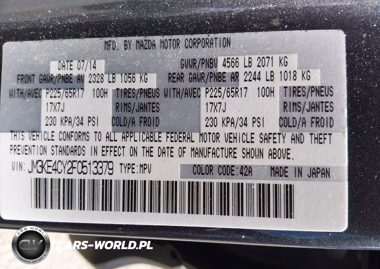 2015 Mazda Cx-5 Touring VIN:JM3KE4CY2F0513379 - 9